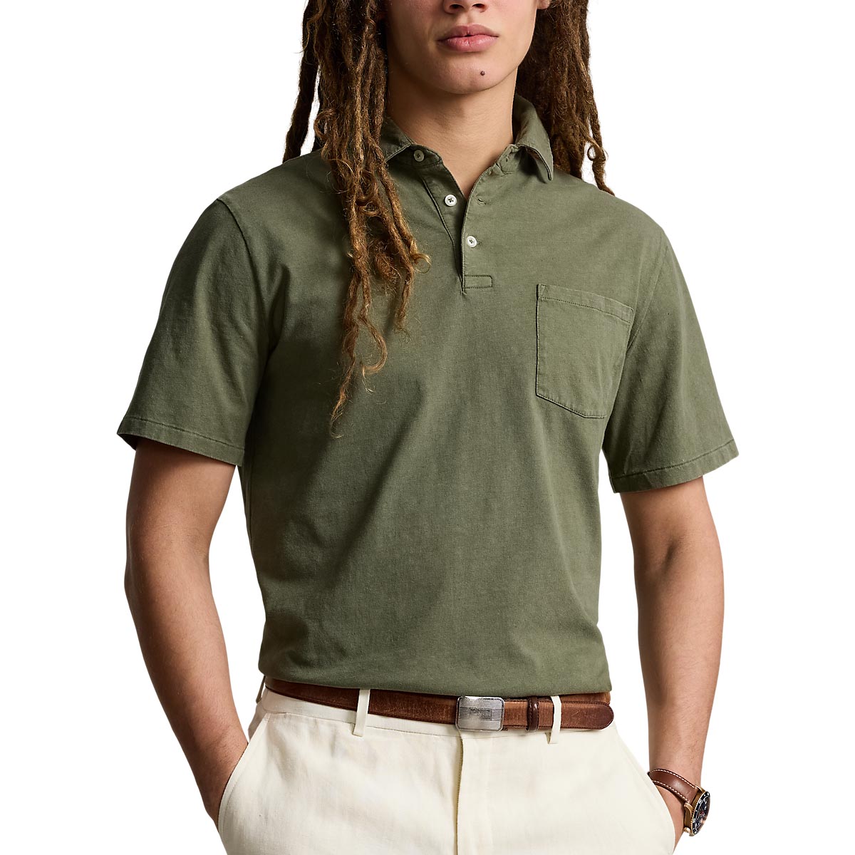 Polo Ralph Lauren Classic Fit Cotton-Linen Polo Shirt